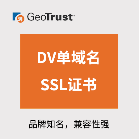 铜仁GeoTrust_DV单域名SSL证书